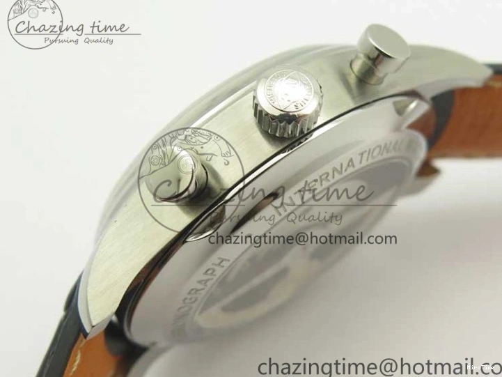 MIROTIME 0822 Portugieser Chrono  42 IW390403 ZF 1:1 Best Edition White Dial Blue Hand on Black Leather Strap A WellDesigned 7190